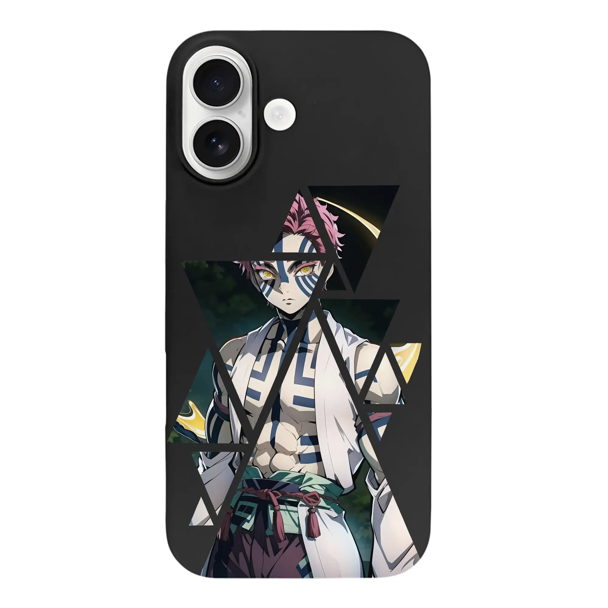 鬼滅の刃 グッズ,猗窩座 - iPhone 17 シリーズ シリコンケース 薄型 耐衝撃 指紋防止 ソフトタッチカバー 精密フィット 傷防止 保護ケース iPhone 17/17 Air/17 Pro/17 Pro Max 対応